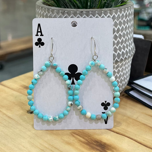 The Jasper Earrings -Turquoise