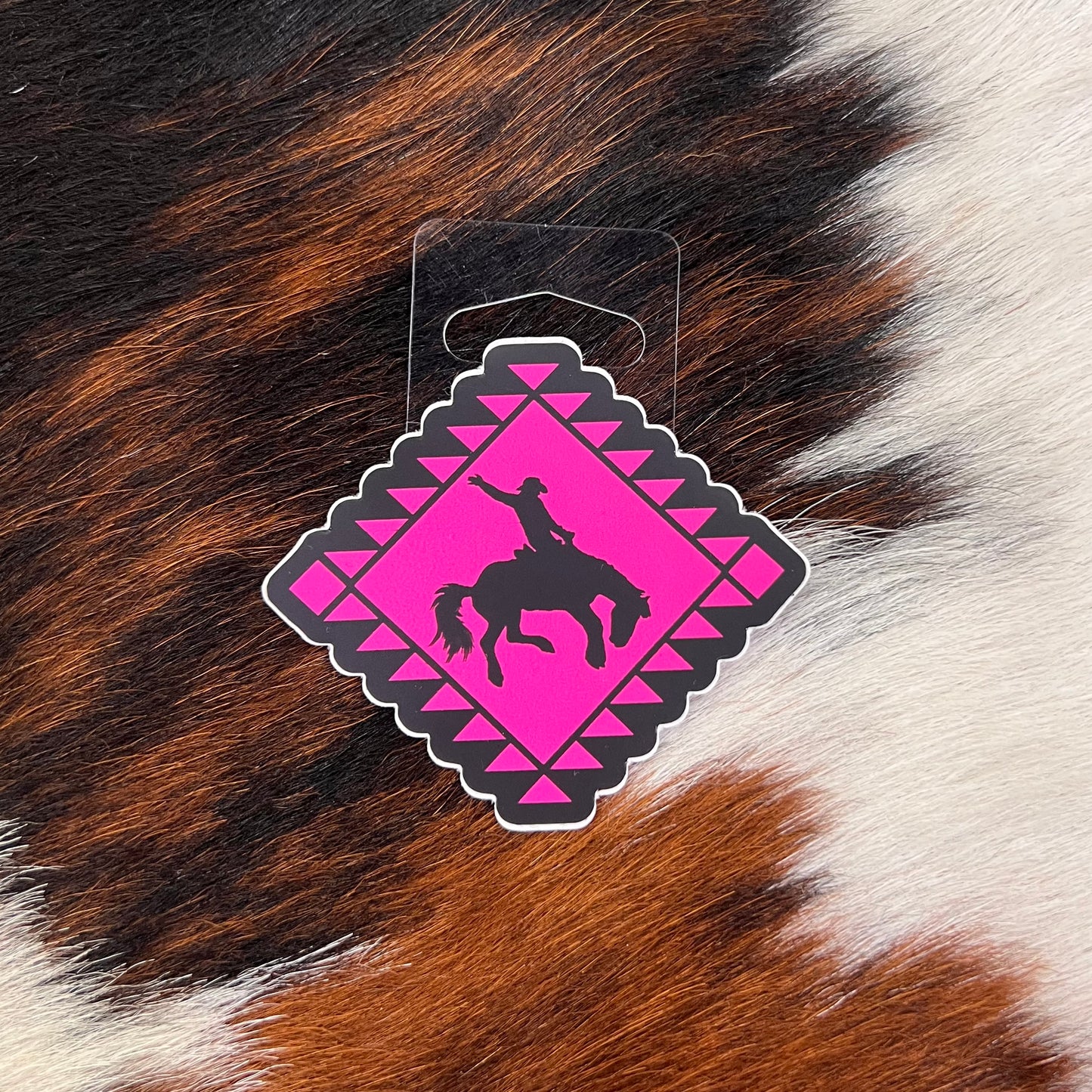 Sticker - Pink Aztec Bronc