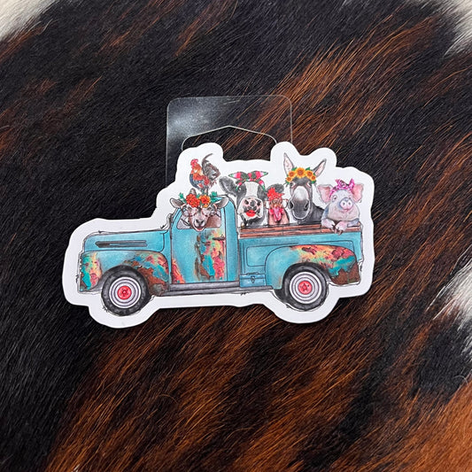 Sticker - Farm Animal Truck