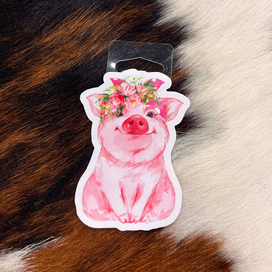 Sticker - Floral Pig