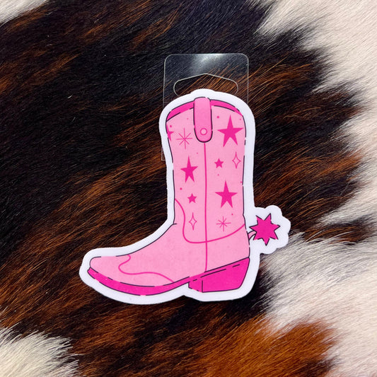 Sticker - Pink Cowboy Boot