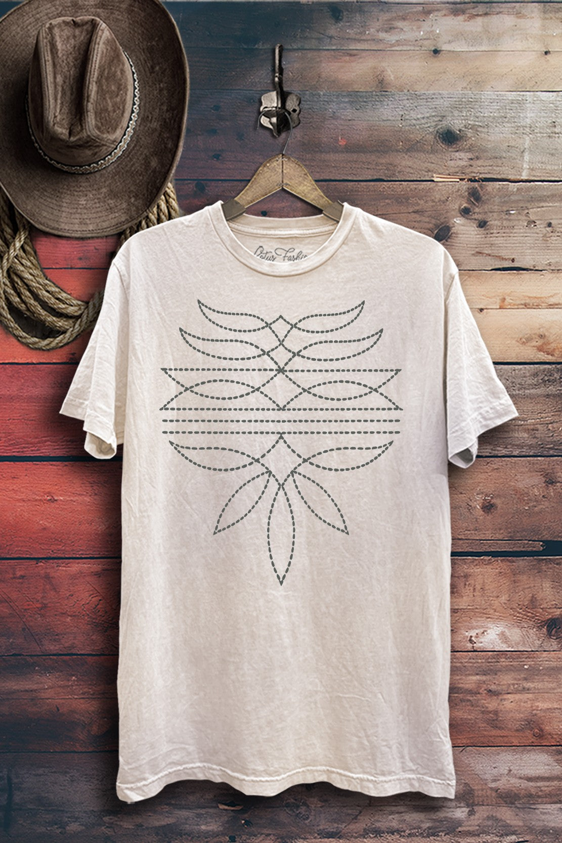 Western Boot Stitch T-Shirt