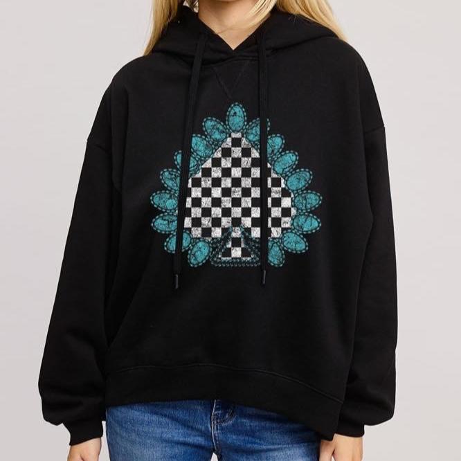 Checkered Spade Hoodie