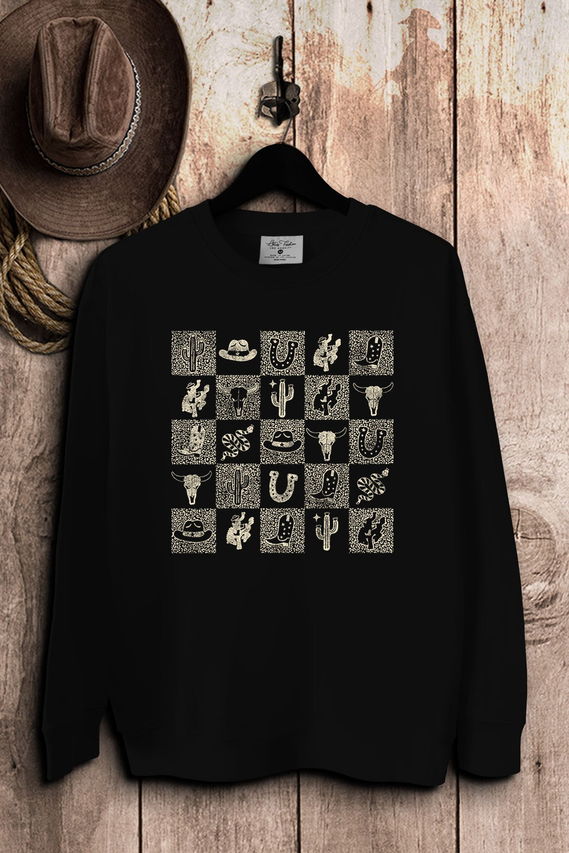 Rodeo Checkers Crewneck