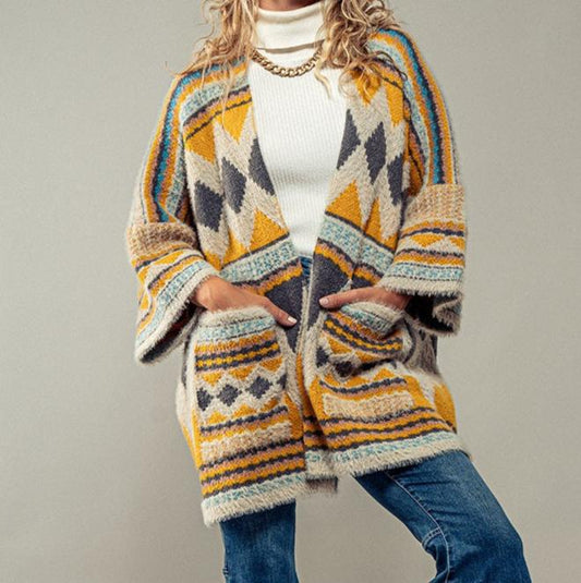 Western Aztec Cardigan