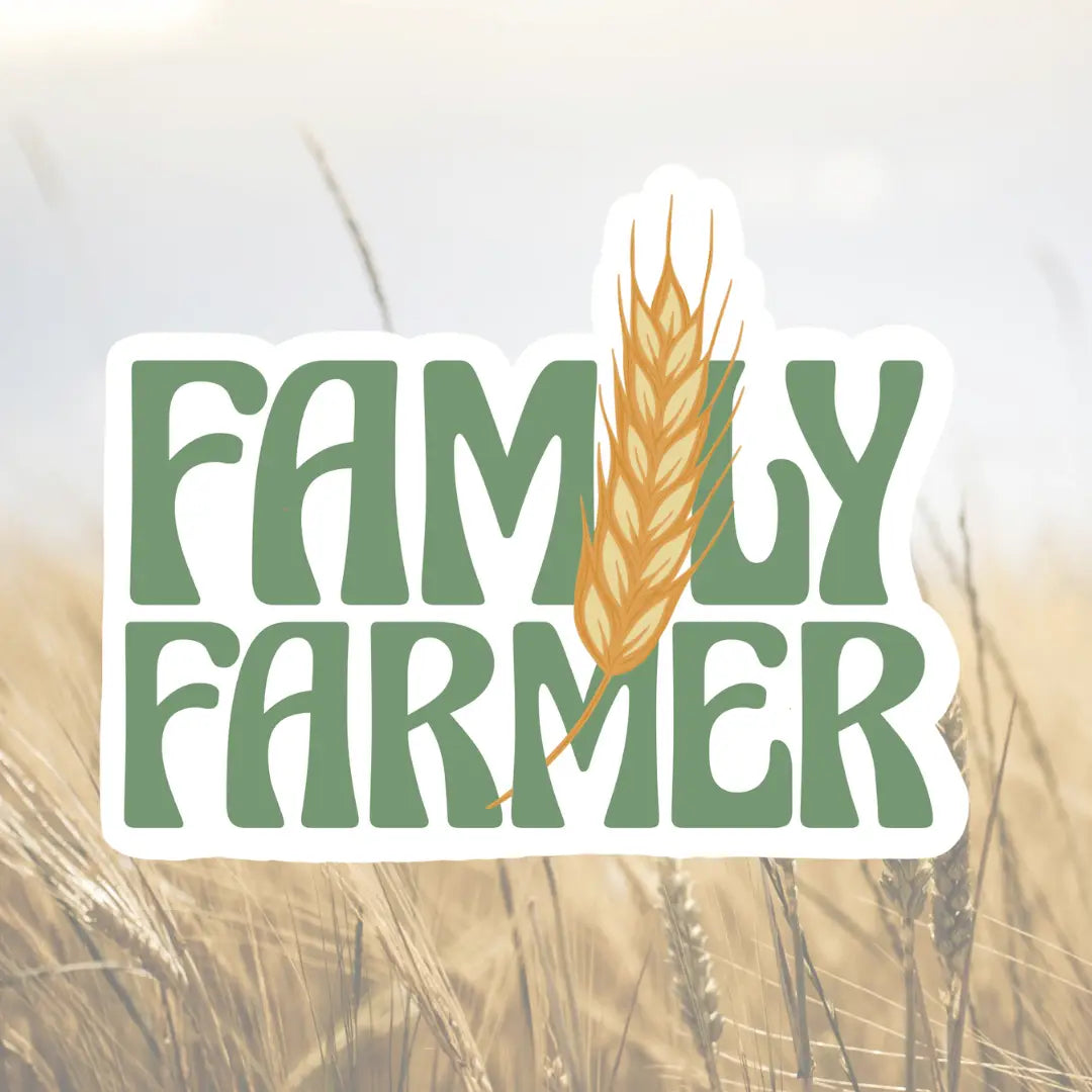 Sticker - Wheat Family Farmer