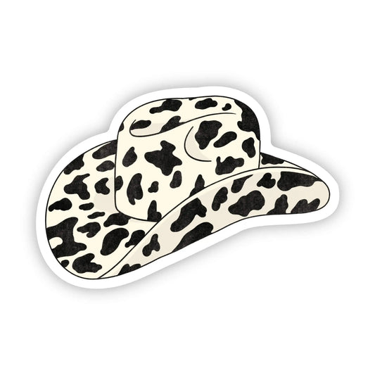 Sticker - Cow Print Cowboy Hat