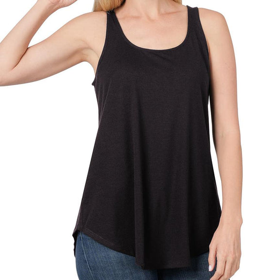 The Basic Scoop Tank - Black